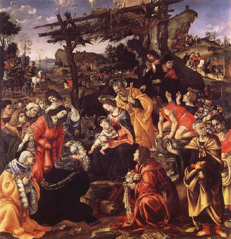 Filippino Lippi The adoration of the Konige Germany oil painting art